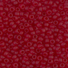 Miyuki rocailles Perlen 8/0 - Transparant matte ruby 8-141F